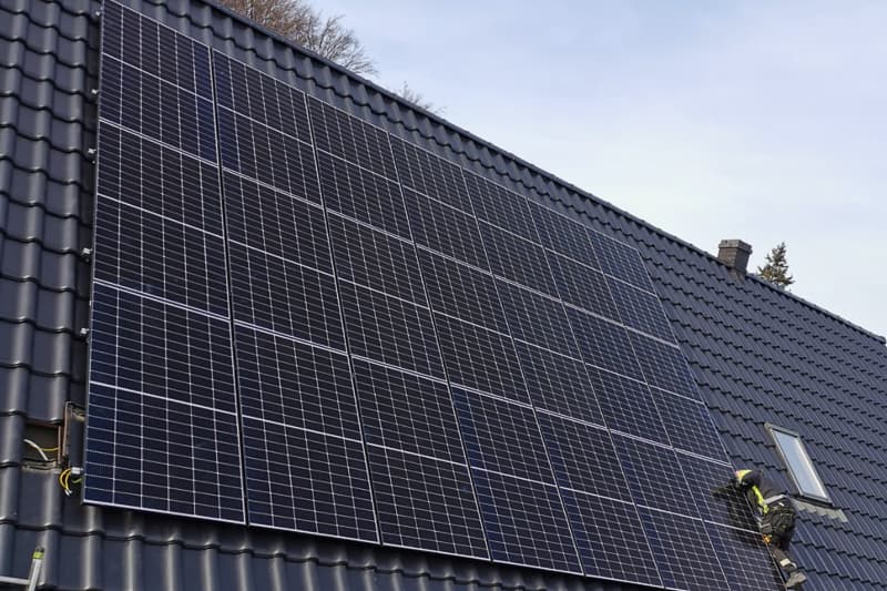 System fotowoltaiczna na dachu skośnym